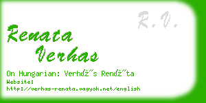 renata verhas business card